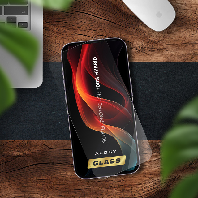 Hybridní sklo pro Apple iPhone 14 Plus celoobrazovková ochrana Alogy Flexi Full Glass 9H na celou obrazovku
