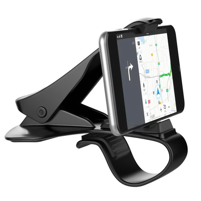Black car holder with dashboard clip