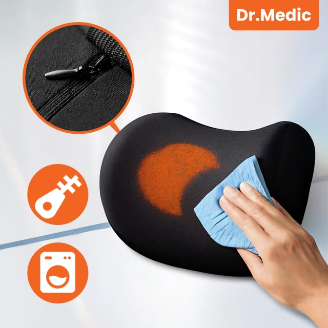 Poduszka do Samochodu pod Głowę Kark Szyję DR.MEDIC ComfortSupport™ Ergonomiczna poduszka na fotel zagłówek krzesło do auta dla kierowcy pasażera