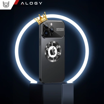 Pouzdro Alogy MagSafe LuxeShield™ s ochranou čočky pro Apple iPhone 16 Pro, grafitově černé