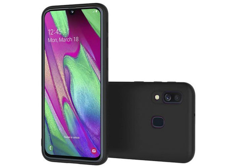 Силіконовий чохол Alogy slim case для Samsung Galaxy A40 чорний