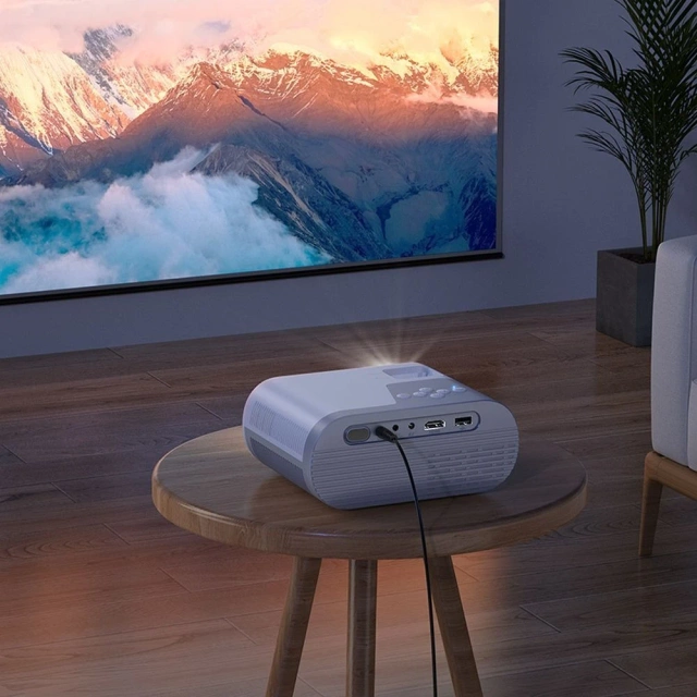 HOCO HD Ready DT2 Projektor Weiß Android, WLAN, Bluetooth, 720P