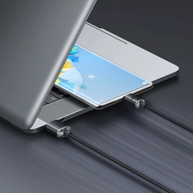 Кабель Baseus Crystal Shine Series Кабель USB для швидкої зарядки та передачі даних USB Type A - USB Type C 100W 2m black (CAJY000501)