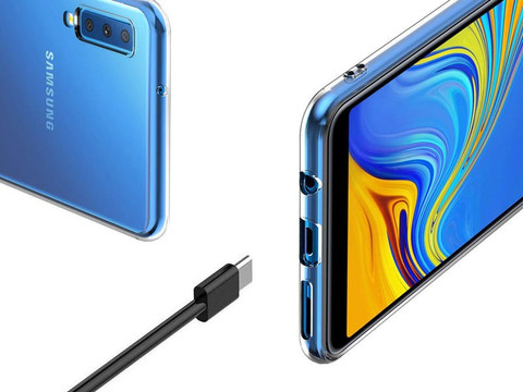 Силіконовий чохол накладка Alogy для Samsung Galaxy A7 2018 A750 прозорий