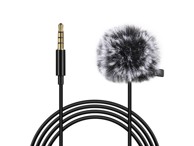 Kravata Puluz Microphone Jack s klipem 1,5m 3,5mm Jack PU424
