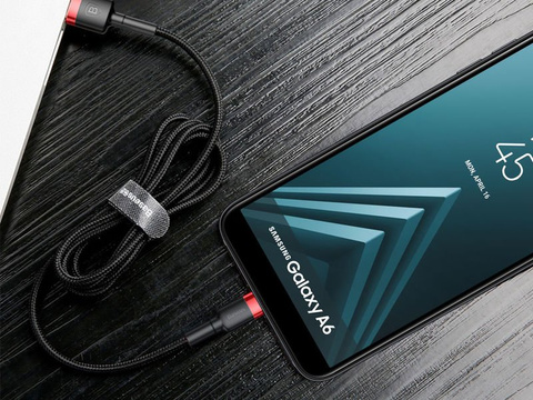 Baseus Kabel USB-C 2A 2M червоний чорний