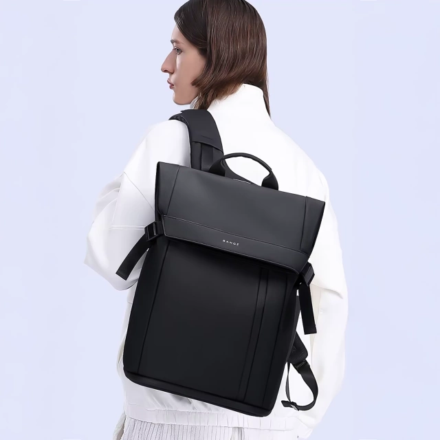 Bange Waterproof Backpack for Laptop 15.6" City Travel 45x30x16 cm for Work Airplane Men's Women's with USB Port Black