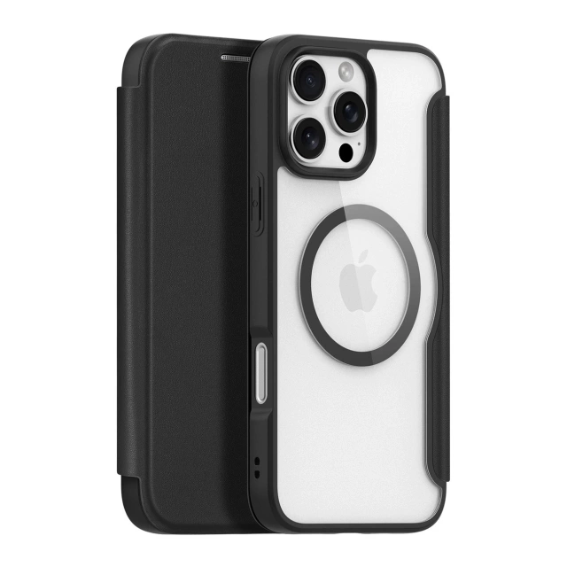 iPhone 16 Pro Dux Ducis Skin X Pro MagSafe Flip Case Black