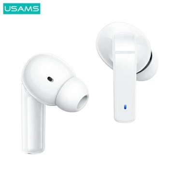 Bluetooth 5.0 slúchadlá USAMS TWS LY séria ANC bezdrôtové bielo/biele BHULY06
