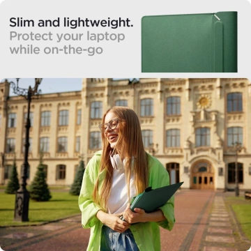 Puzdro na notebook Spigen Valentinus 13-14 Jeju Green