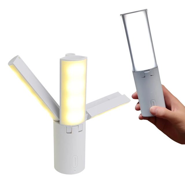Lampa Zewnętrzna LED z Haczykiem 4000mAh 12h, Przenośna, Energooszczędna, Ogrodowa, Kempingowa i Domowa Alogy OutdoorLamp™ – Biała