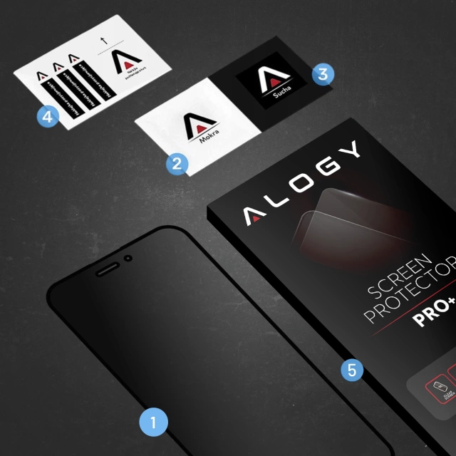 Захисне скло Alogy Privacy Glass для матового екрану Apple iPhone 16