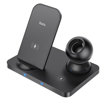 HOCO CW33 3v1 15W indukčná nabíjačka pre iPhone / Airpods / Watch Black