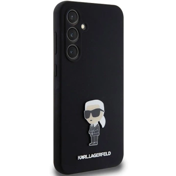 Etui Karl Lagerfeld KLHCS23FEMHKNPK do Samsung Galaxy S23 FE S711 czarny/black Silicone Ikonik Metal Pin