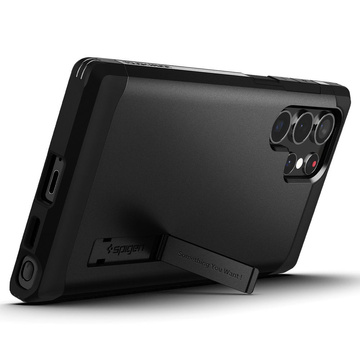 Накладка Spigen Tough Armor для Samsung Galaxy S22 Ultra Black