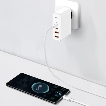 Baseus GaN2 Pro fast charger 100W USB / USB Type C Quick Charge 4 Power Delivery white (CCGAN2P-L02)