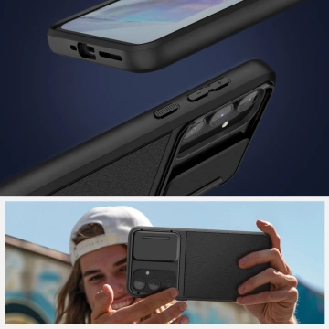 Etui Velar Cam für Samsung Galaxy A55 5G Schwarz