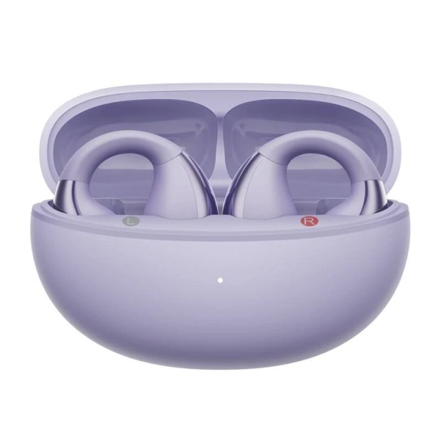 Kabellose Kopfhörer QCY Crossky Clip T33 Bluetooth 5.4 30h Lila