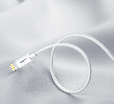 Ugreen Kabel USB - Lightning MFI 2m 2.4A weiß (20730)