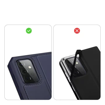 Pouzdro DUX DUCIS Skin X s flipovým krytem pro Samsung Galaxy A72 4G modrý