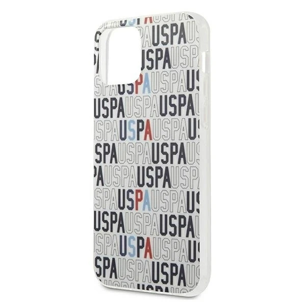 Pouzdro na telefon US Polo USHCP12LPCUSPA6 pro Apple iPhone 12 Pro Max bílá/bílá Logo Mania Collection