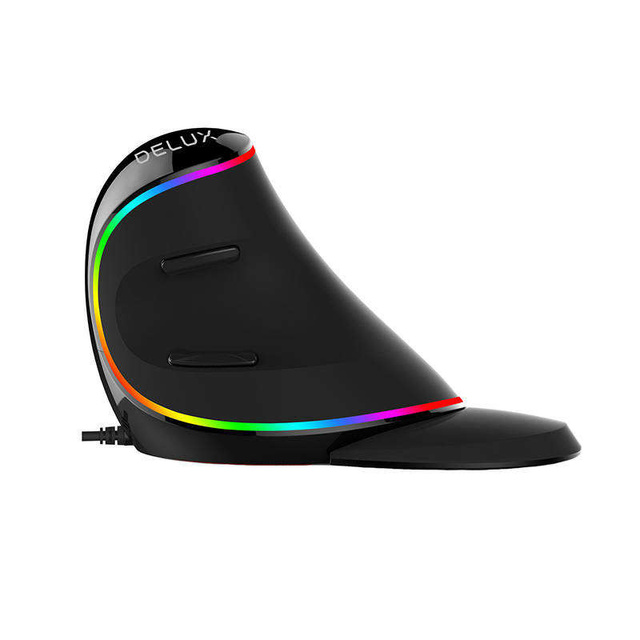 Vertikale Maus Delux M618Plus 4000DPI RGB