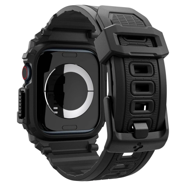 ETUI Z PASKIEM DO APPLE WATCH 10 (46MM) MATTE BLACK SPIGEN RUGGED ARMOR PRO