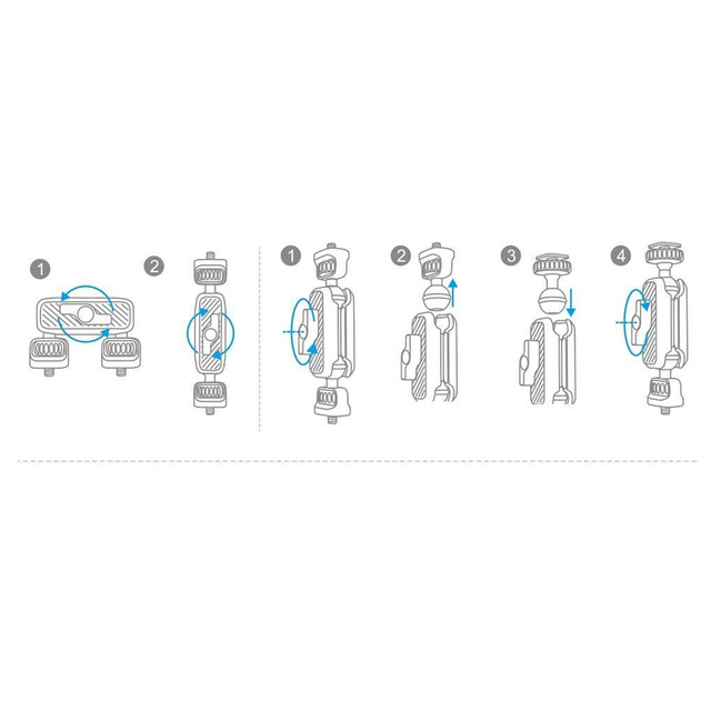 Anbringen des PGYTECH Magic Arm (P-CG-009) Zubehörs an Kameras/Gimbals