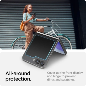Tvrdené sklo Spigen Glas.tR "Ez Fit" po 2 kusoch pre Samsung Galaxy Z Flip 6 Clear