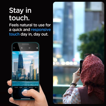 Tvrdené sklo Spigen Glas.tR "Ez Fit" 2-balenie pre Apple iPhone 15 Privacy