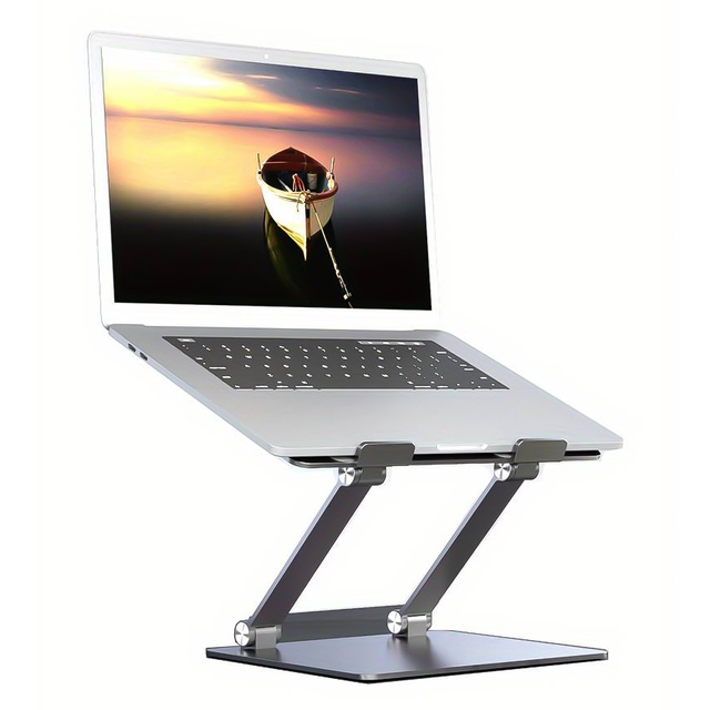 Laptopständer für MacBook 17 Ständer Tischhalter klappbar verstellbar Aluminium für Schreibtisch Alogy Graphite