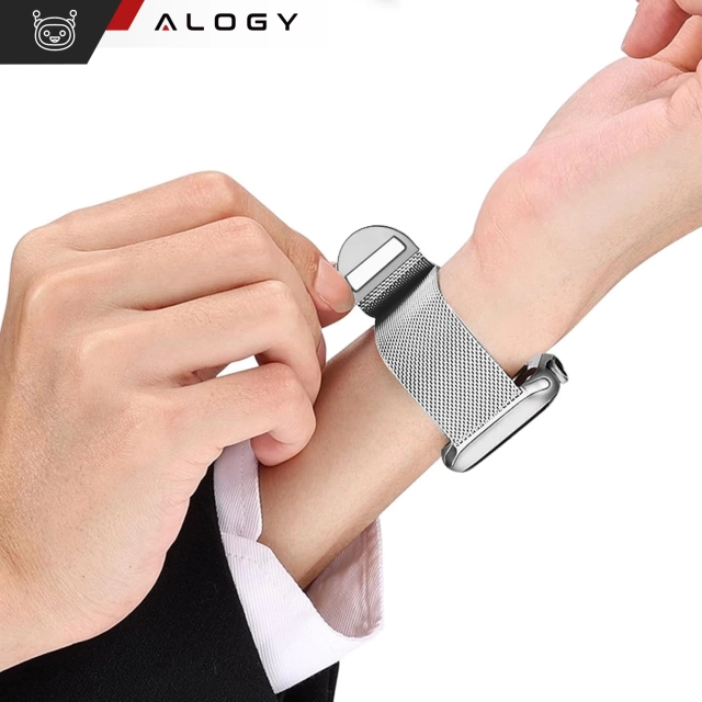 Сталевий браслет Alogy для Apple Watch 42/44/45/49 мм нержавіюча сталь Silver
