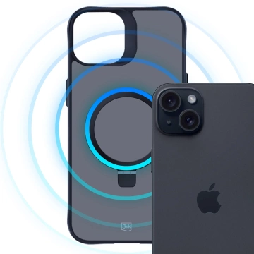 Apple iPhone 15 - 3mk Smoke Case Mag