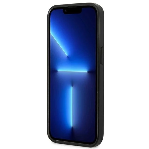 Puzdro US Polo Leather Stitch iPhone 14 Pro 6,1" na telefón námornícka modrá/námorná modrá