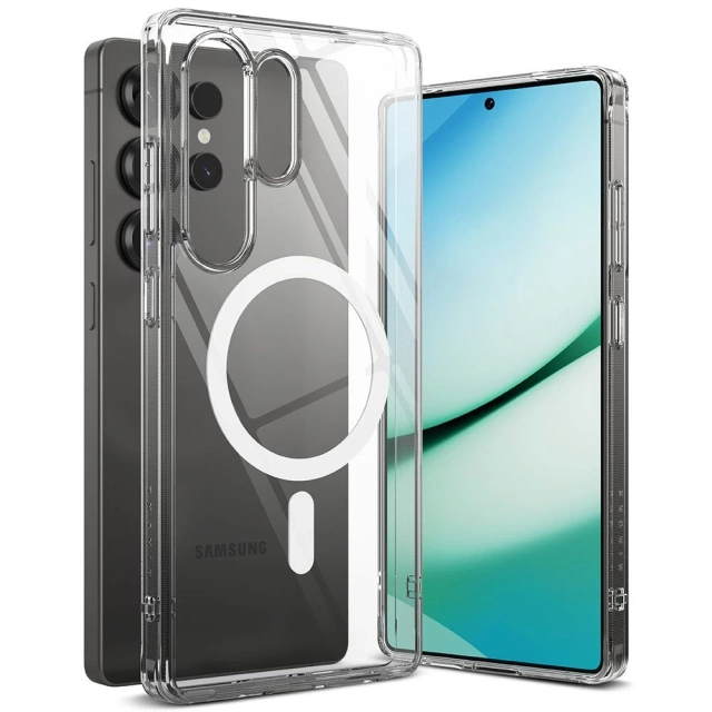 Etui do Samsung Galaxy S25 Ultra Clear Ringke Fusion Magnetic MagSafe