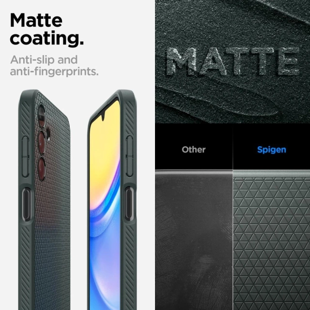 Etui Spigen Liquid Air pre Samsung Galaxy A15 4G / 5G Abyss Green