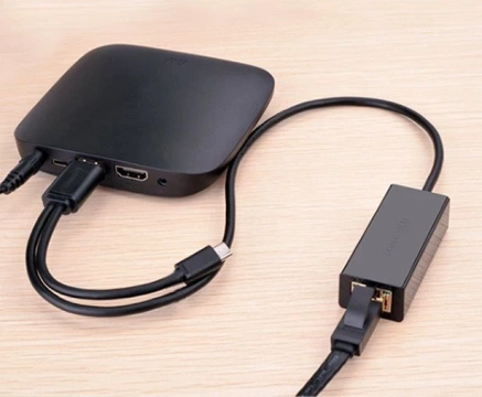 External network card UGREEN RJ45 - USB 2.0 100 Mbps Ethernet black (CR110 20254)