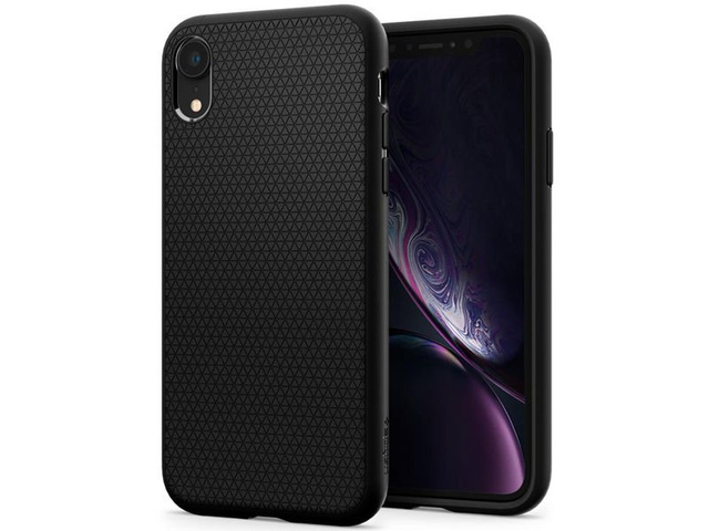 Pouzdro Spigen Liquid Air pro sklo Apple iPhone Xr Matte Black Alogy