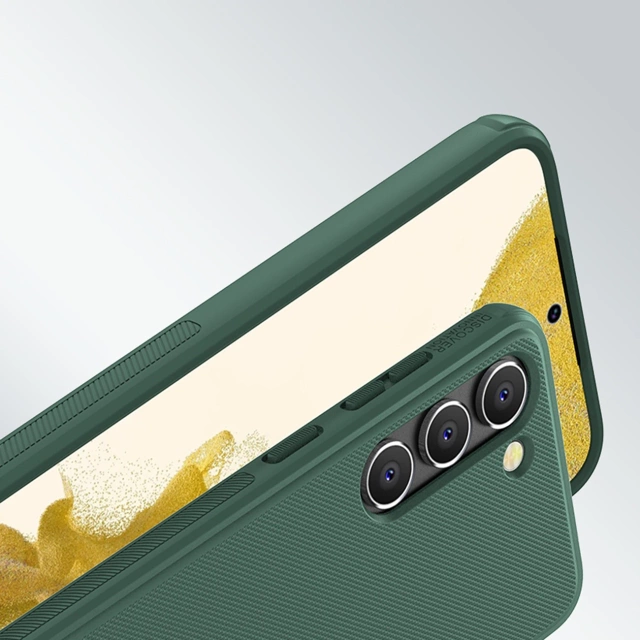 Etui Nillkin Super Frosted Shield Pro etui do Samsung Galaxy S23+ pancerny pokrowiec + podstawka na telefon niebieskie