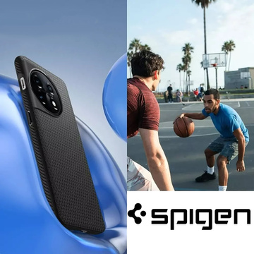 Ochranné puzdro na telefón Spigen Liquid Air pre OnePlus 11 5G Matte Black