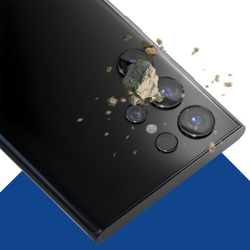 Kryt objektívu pre Samsung Galaxy S22 Ultra 5G - 3mk Lens Protection Pro Black