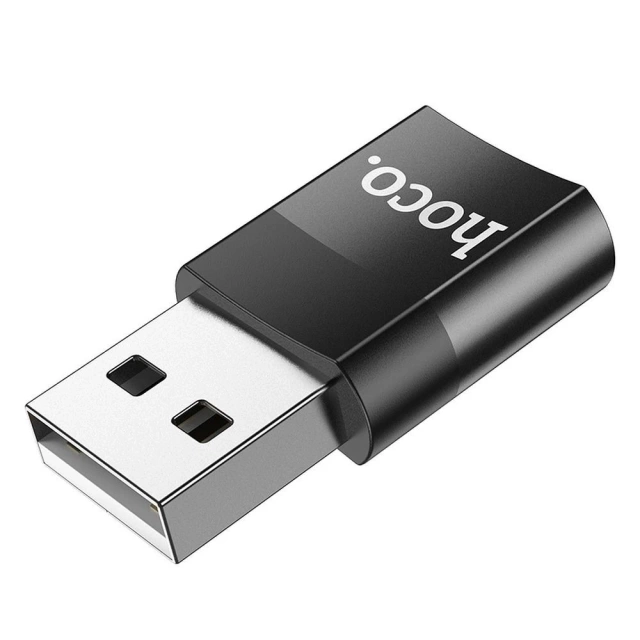 Адаптер HOCO OTG USB A (чоловічий) на Type-C (жіночий) UA17 чорний