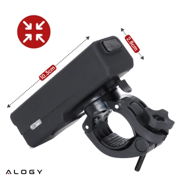 Bicycle lamp SUPER BRIGHT 8H LIGHTING front LED front bicycle light with BELL wired lighting 450LM 2000MAH waterproof bike light black