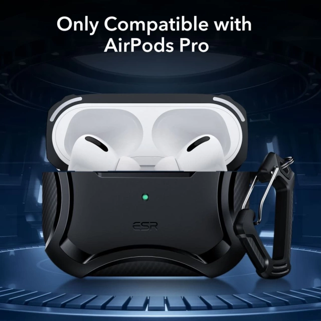 Etui ESR Cyber Armor HaloLock MagSafe для Apple AirPods Pro 1 / 2 Black