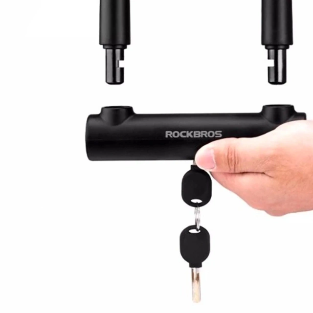 Zámok na bicykel Rockbros RKS610-BK U-lock - čierny