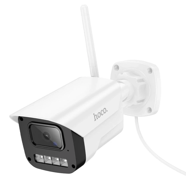Вулична Wi-Fi камера HOCO D4 Full HD, кольорова, з ІЧ-підсвічуванням, IP65