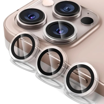 Glass for Apple iPhone 16 Pro / 16 Pro Max camera cover lens 3mk Lens Protection Pro Transparent protective overlay