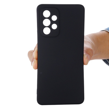 Matte Case Phone Resistant Cover 3mk Matt Case for Samsung Galaxy A53 5G Black Glass