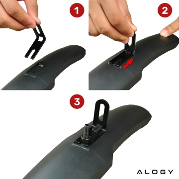 Platform bicycle pedals for MTB bicycles, aluminum 9/16" Black aluminum set [2 pcs.]