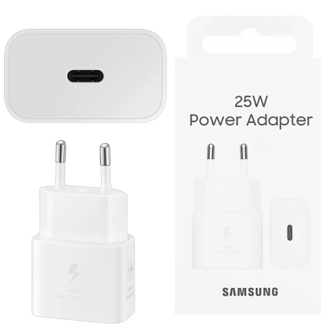 Originálna nástenná nabíjačka Samsung EP-T2510NWE Rýchle nabíjanie PowerDelivery PD 25W biela